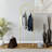 Elegant Metal Wardrobe with Electrostatic Powder Coated Legs, Gold Finish, 18.1 x 55.1 x 13.4 inches | 100% Durable Metal Construction | Perfect for Stylish Storage in Bedrooms & Living Spaces