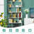  2 PCS 75” H x 31.5” H 6-Tier S-Shaped Geometric Bookcase-158274799