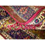 Pirley Oriental Area Rug in Red