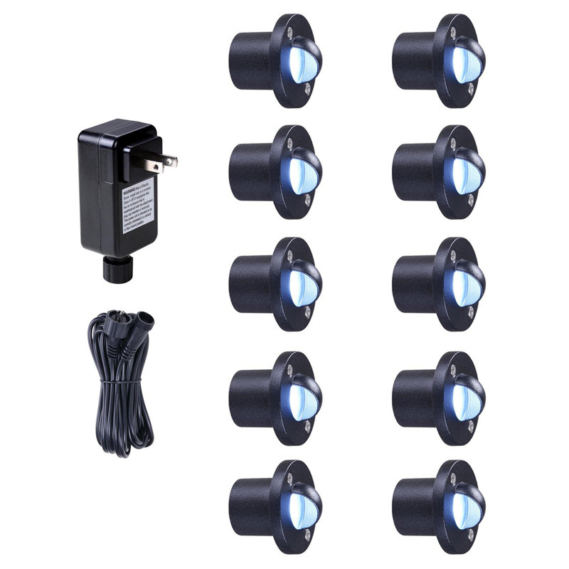 Yescom Plug-in Deck Light Pack, White