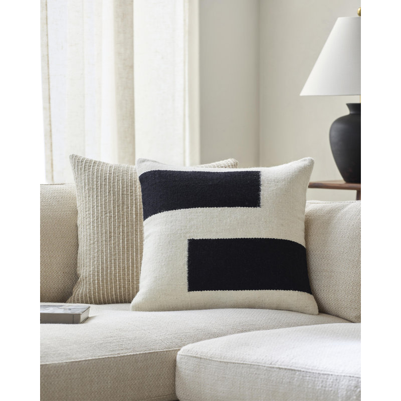 Osmund Geometric Throw Pillow, 20" x 20", Polyester/Polyfill