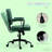Office Chair, Adjustable For Home & Office, Comfy Seating With Stylish Retro Vibe