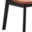 Chaise d'appoint couleur camel - Chaises 2 pièces en microfibre au design élégant et fonctionnel