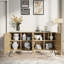 Buffet Mid-Century moderne 63 po - 5 pieds de support et 4 tablettes réglables - Armoire de rangement pour le vestibule ou le salon-2313134