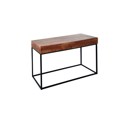 Timko 117cm Solid Wood Top Console Table