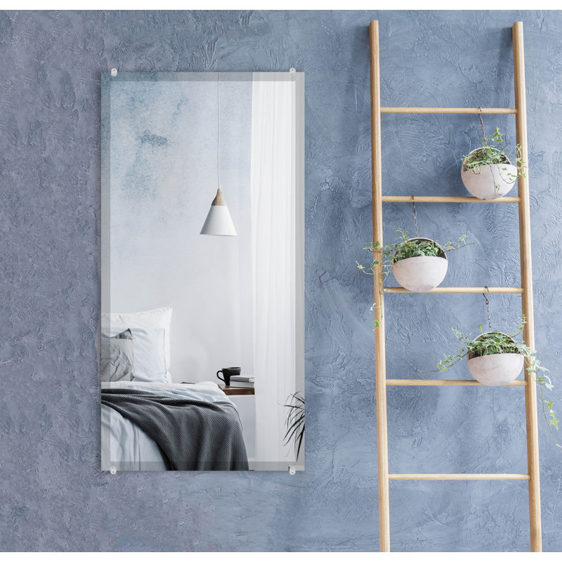 Destiney Flat Wall Mirror, 72" H x 31" W
