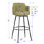 Art Deco Retro Vintage Bar Stool Swivel Armchair Style-283160714