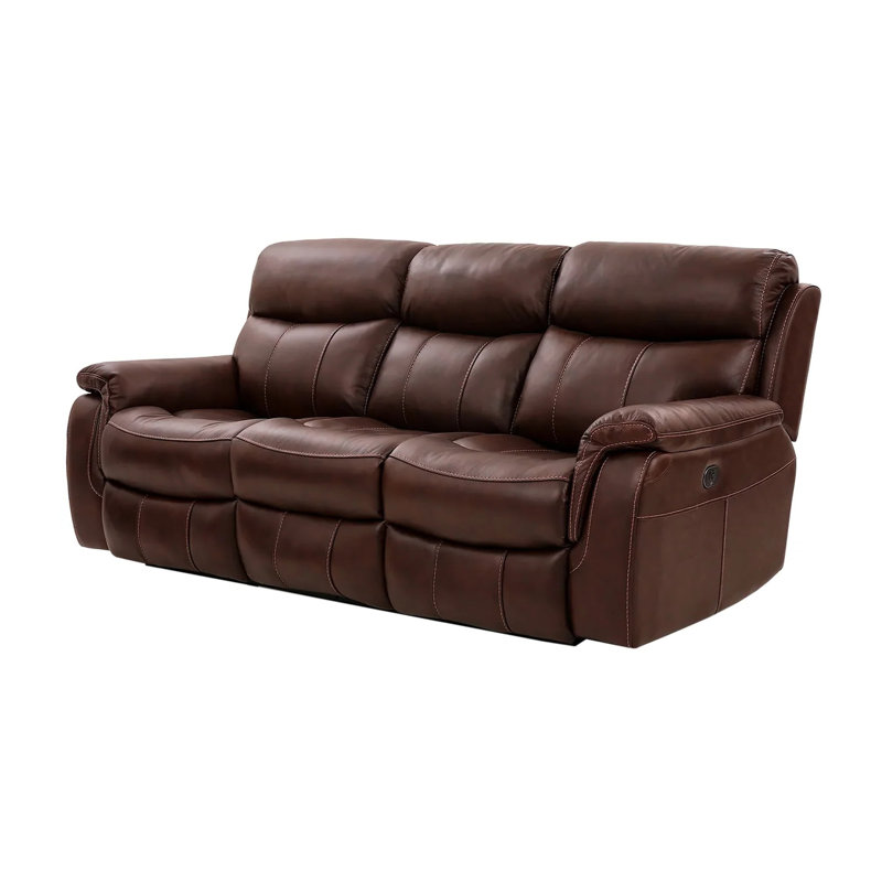 Canapé électrique 86 86 po, brun