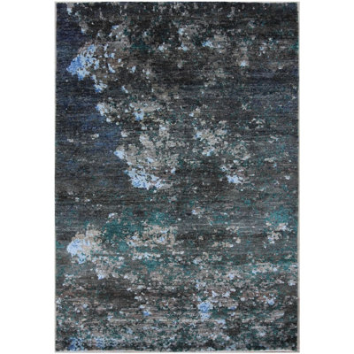 Geometric Hand Knotted 121cm X 176cm Area Rug