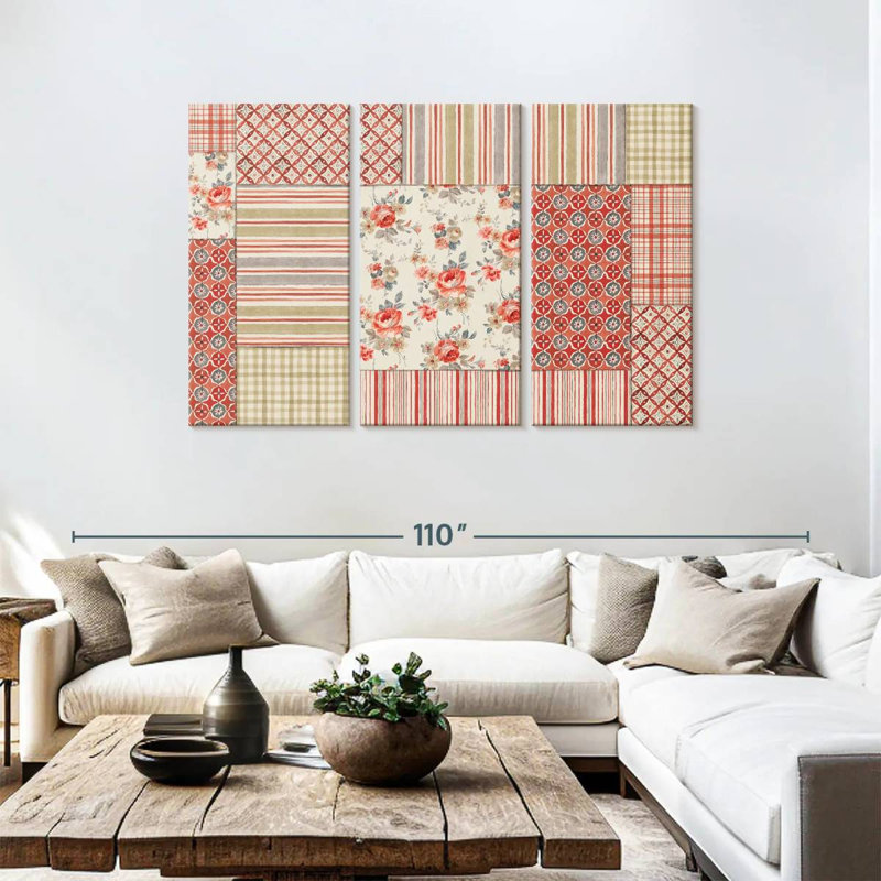 Kerner Farm Patchwork III, 48" H x 74" W