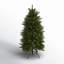 Slender Green Realistic Artificial Fir Christmas Tree-1613134200