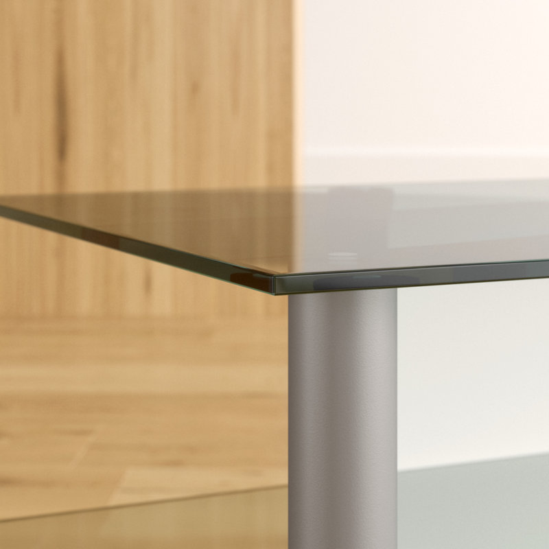 Tally Unfinished TV Stand for TVs up to 49", Clear