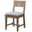 Birch Lane Twisted Band Marine 2" Textured Stripe Dining Chair Seat Pad with Ties