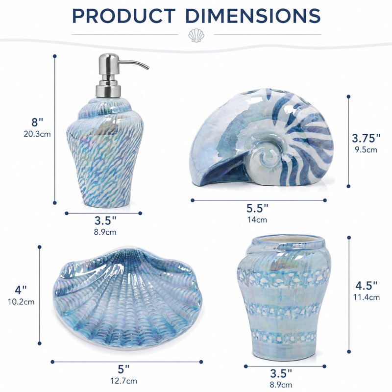 Ceramic Bathroom Accessories Set