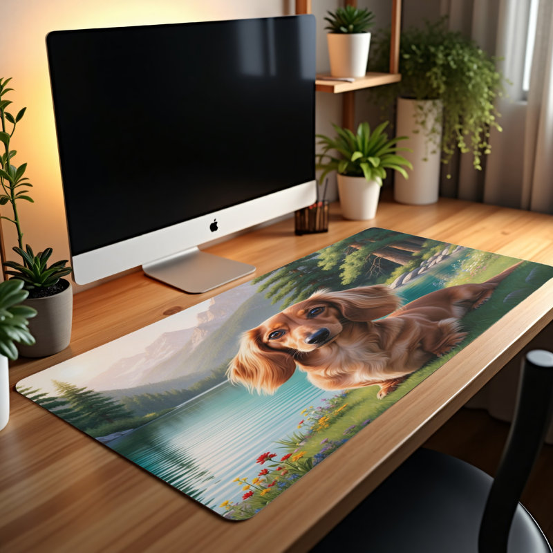 Polyester Desk Pad, 31.5x15.5