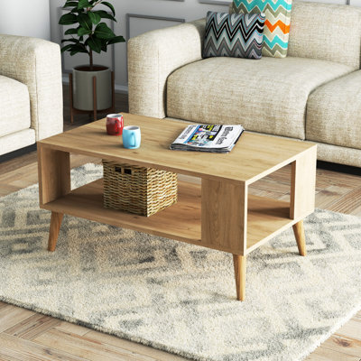 Tonquin Manufactured Wood 4 Legs 1 Coffee Table with Storage by East Urban Home
