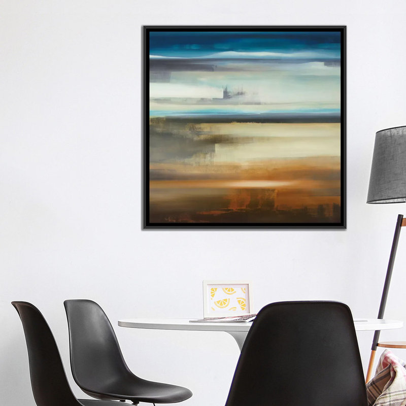 «Scape 200», impression sur toile, H 18 po x l 18 po x P 1,5 po, Toile encadrée noire, Pas de tapis
