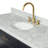 Tidworth Solid Wood Single Bathroom Vanity with 1.5'' Carrara Marble Top-635783562-608123168