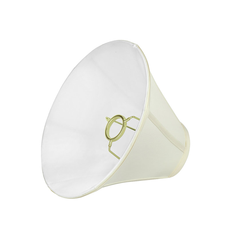 abat-jour cloche en tissu H 4 po (Uno) blanc cassé