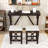 Betsons 3 - Piece Dining Set, Dining Table with USB Port and Upholstered Stools-1254887117-1254887119-1254887118