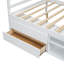 Lit plateforme en bois de taille avec tablettes de rangement amovibles, deux tiroirs de rangement intégrés pour plus de commodité,-997710326-997710331
