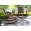 Chaise berçante en bois massif Arnot-1021631835