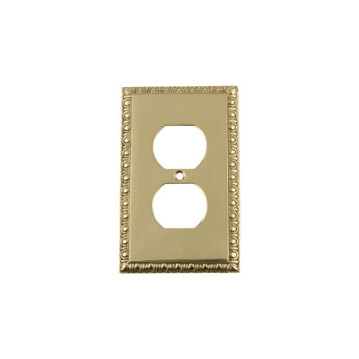 Egg and Dart 1-Gang Duplex Outlet Wall Plate