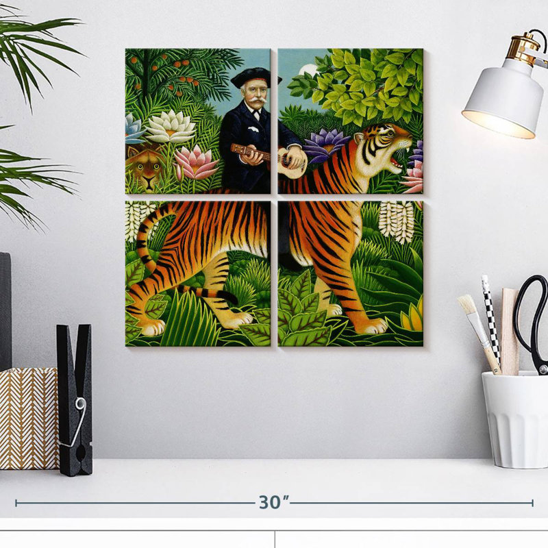 Le rêve d'Abarca Henri Rousseau, H 18 po x l 18 po