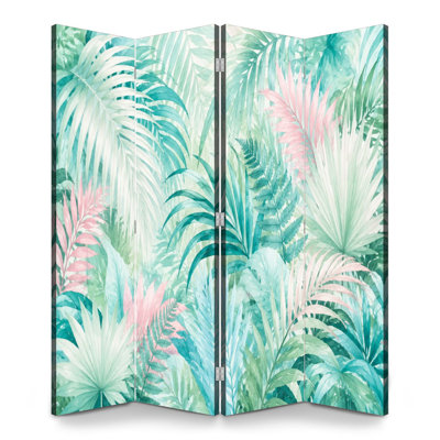 Cloison pliante 4 panneaux paravent Royal Palm