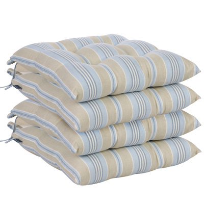 Striped Indoor Dining Chair Seat Cushion