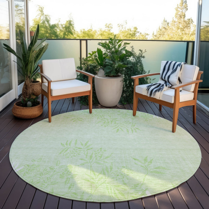 Tapis intérieur / extérieur Azaniah, Rond 8 pi