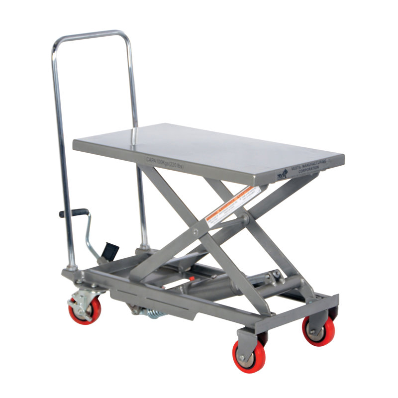 34.5'' H x 15.75'' W Utility Cart with Wheels