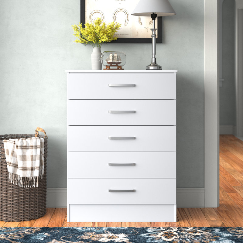 31.5'' W 5 - Drawer Dresser, White