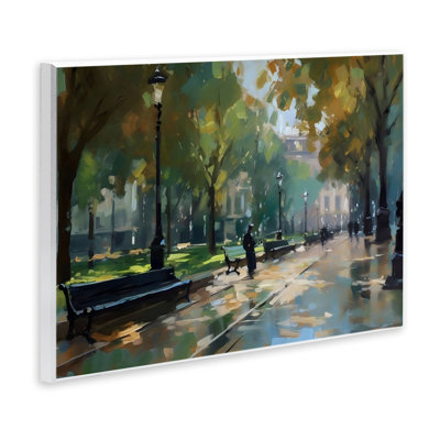 Plaque murale Park Promenade on Rainy Day, design par Creative Studio
