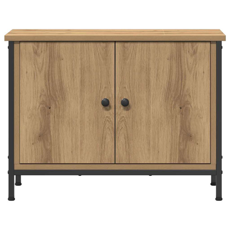 TV Cabinet Engineered Wood, 45cm H x 60cm L x 35cm W, Artisan Oak
