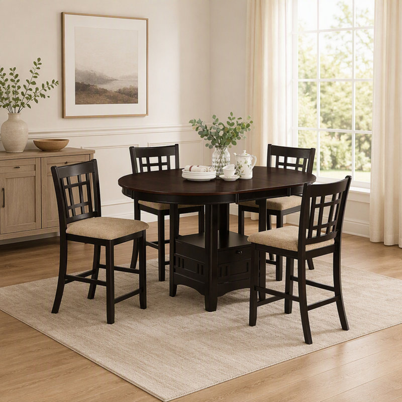 Light Chestnut 5-Piece Dining Set