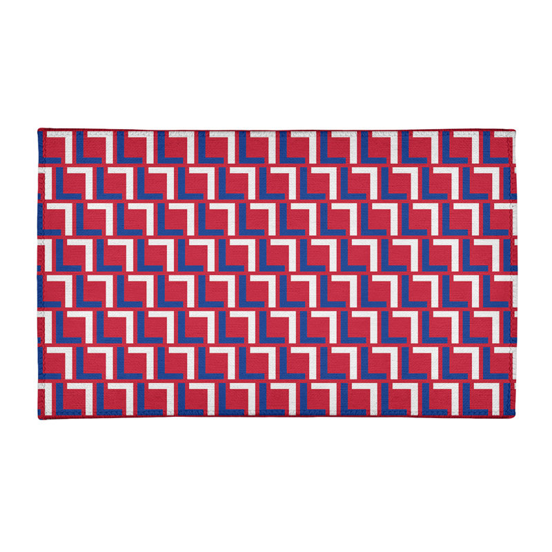 Geometric Indoor Rug, Rectangle 5' x 7'