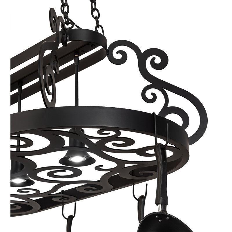 48" Long Neo 3 Light Pot Rack