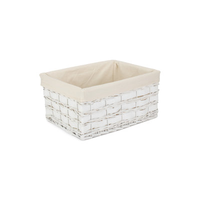 Wicker Lined Scandi Style Storage Basket