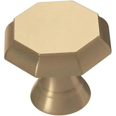 (5 Pack) 1-1/4 inch Octagon Knob Flat