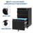 Locking 3 Drawer Mobile File Cabinet, Metal Lateral Filing Cabinet for Letter Legal A4 Documents, Under Desk Rolling Storage Unit