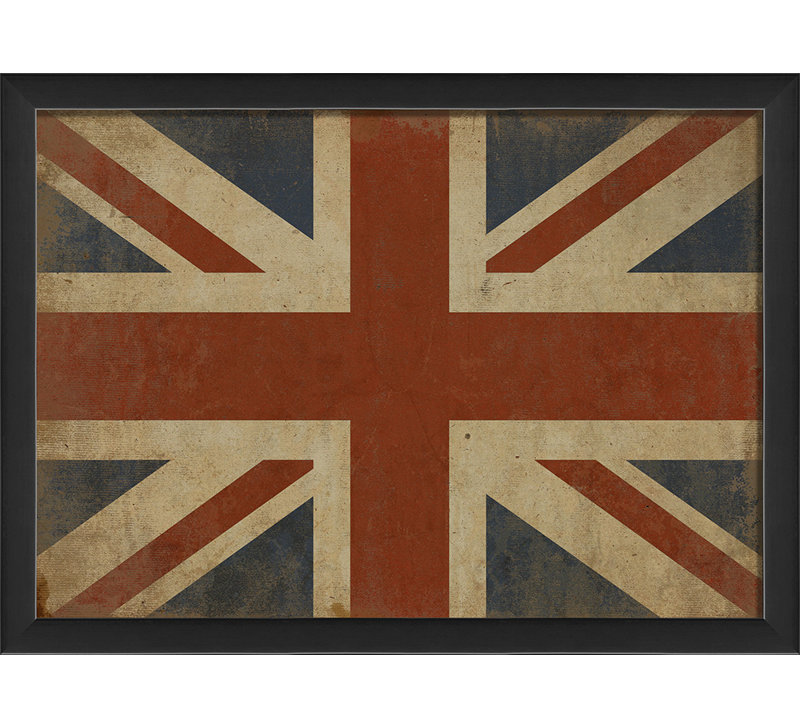 « union jack iii », impression encadrée