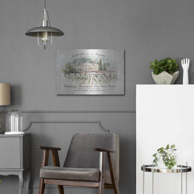 Winston Porter «Chateau Royalle On Wood Color» par Danhui Nai, art mural en métal