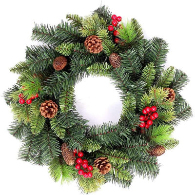 Faux PVC 21.65cm Christmas Wreath