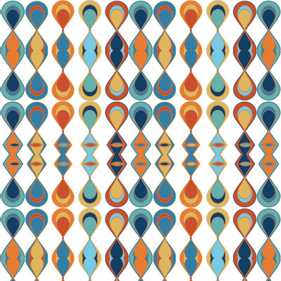 «Sheila Wenzel-Ganny Mid Century Lava Drops» par Sheila Wenzel-Ganny - reproduction d'art sur toile tendue