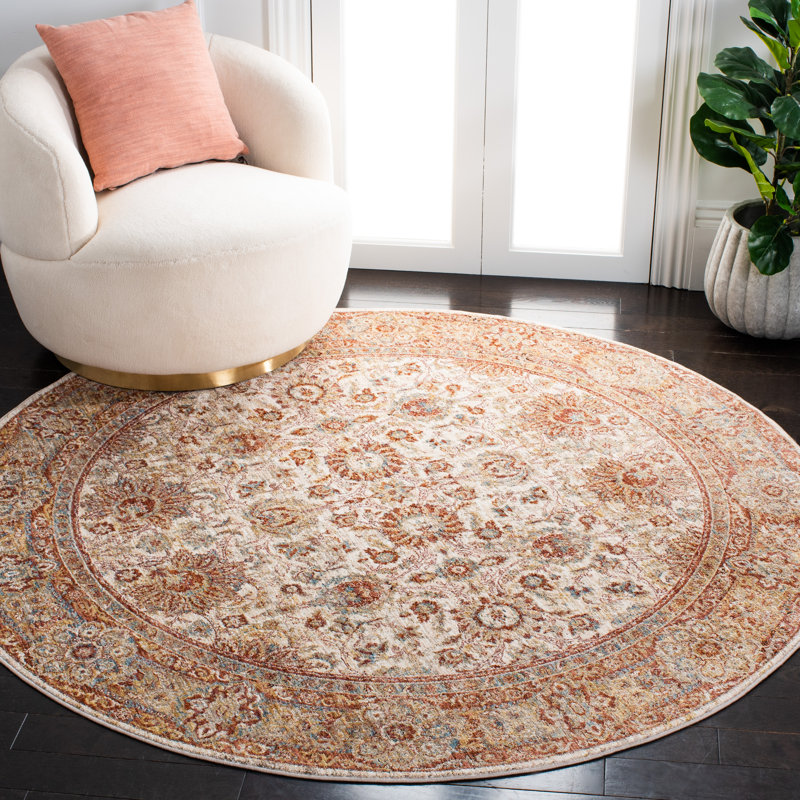 Valencia Performance Oriental Rug, Round 6'4"