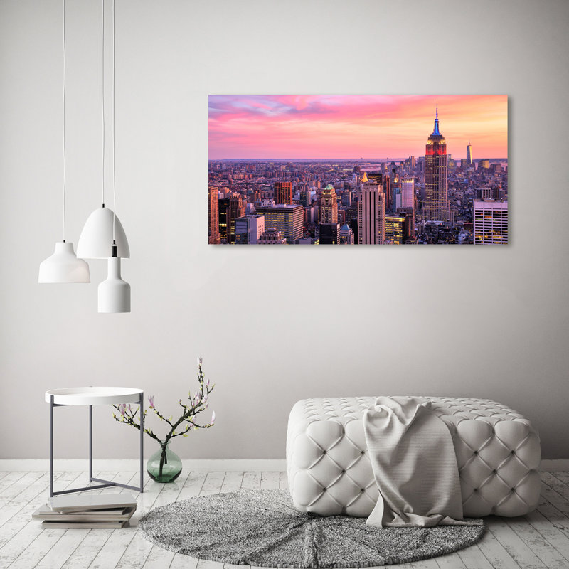 New York West - Wrapped Canvas Print
