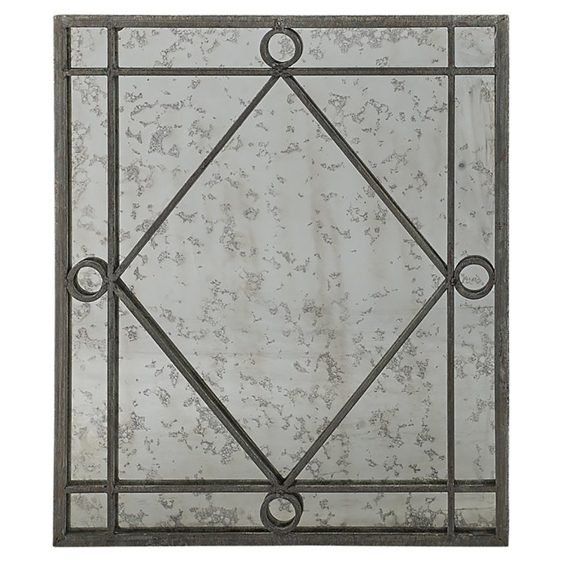 Miroir décoratif LA, Noir antique