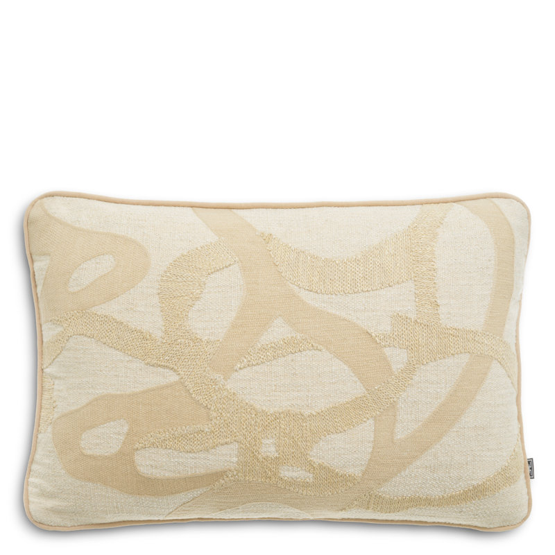 Saphira Pillow Cover & Insert, Natural Abstract, Rectangle 15.75"H x 23.62"W