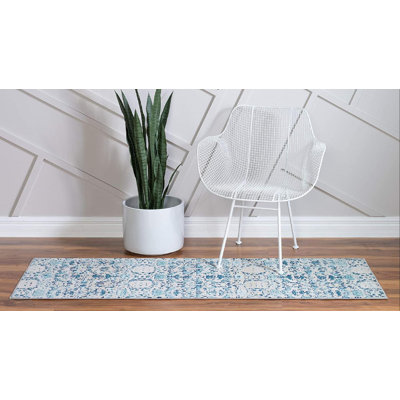 Tapis bleu Enderson Ikat Anchor